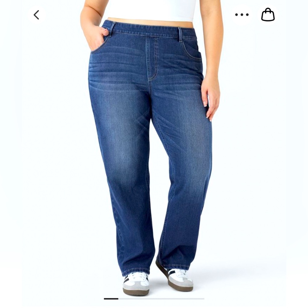 Halara high waisted straight leg stretchy jeans